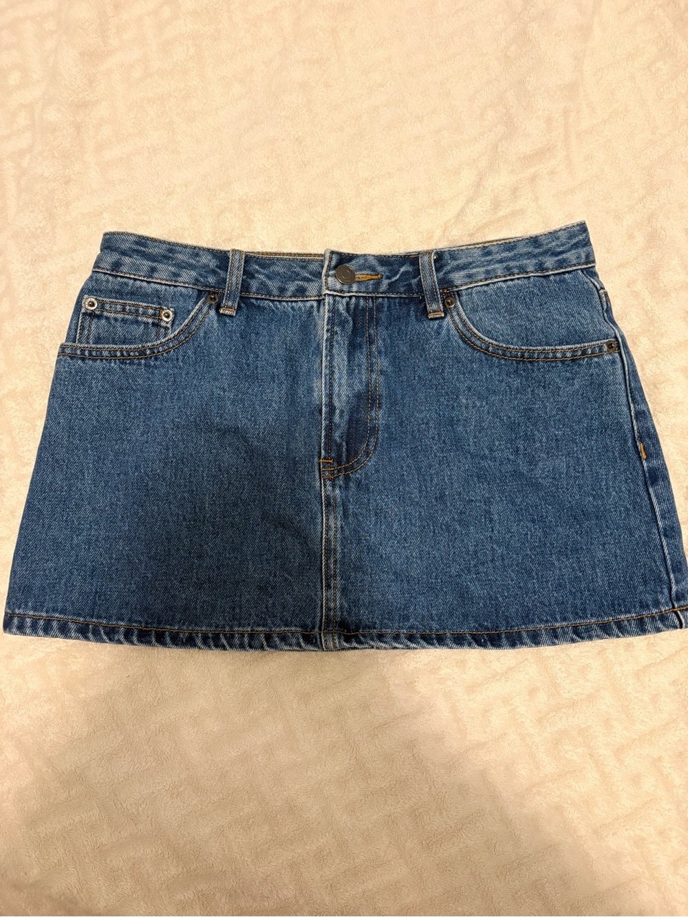 glassons blue denim skirt